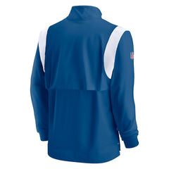 Indianapolis Colts Sideline Coach Chevron Lockup Quarter-Zip Long Sleeve Top Royal - Nike
