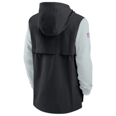 Las Vegas Raiders Sideline Player Quarter-Zip Hoodie Jacket Black/Silver - Nike