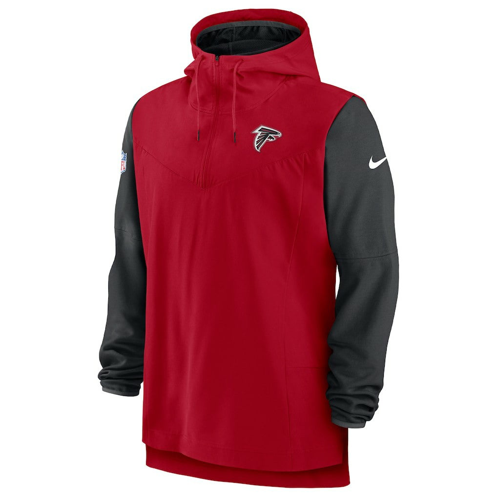 Atlanta Falcons Sideline Player Quarter-Zip Hoodie Red/Black - Nike