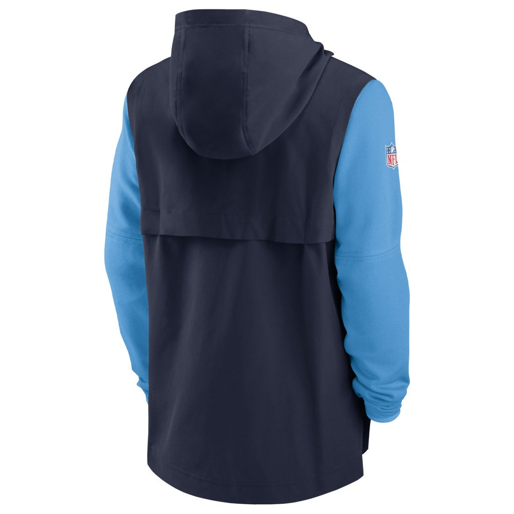 Tennessee Titans Sideline Player Quarter-Zip Hoodie Navy/Light Blue - Nike