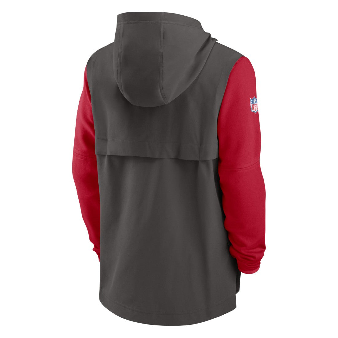 Tampa Bay Buccaneers Sideline Player Quarter-Zip Hoodie Pewter/Red - Nike