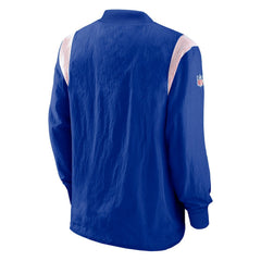 Buffalo Bills Sideline Athletic Stack V-Neck Pullover Windshirt Jacket Royal - Nike