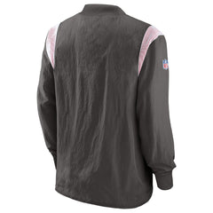 Tampa Bay Buccaneers Sideline Athletic Stack V-Neck Pullover Windshirt Jacket Pewter - Nike