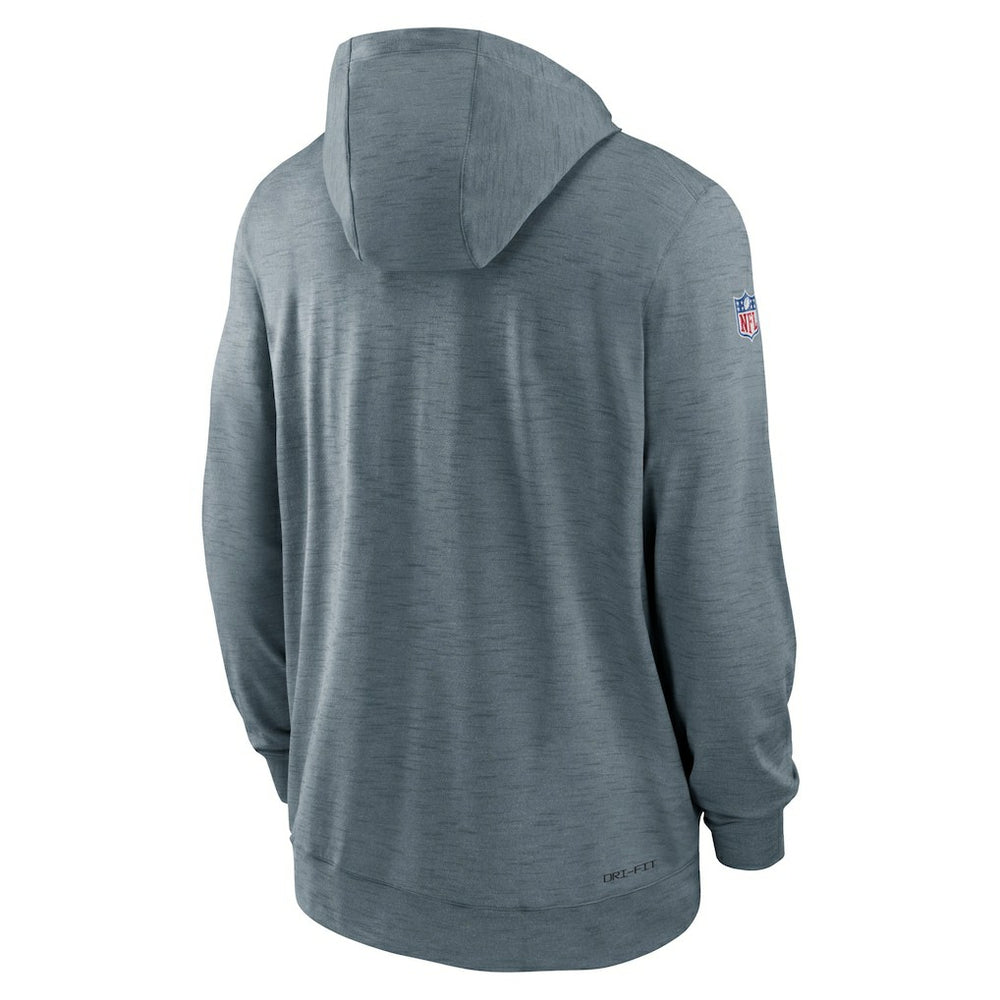 San Francisco 49ers Sideline Team Pop Full-Zip Hoodie Jacket Heather Gray - Nike