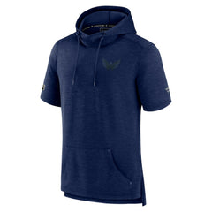 Washington Capitals Fanatics Authentic Pro Road Performance Short Sleeve Pullover Hoodie Heather Navy