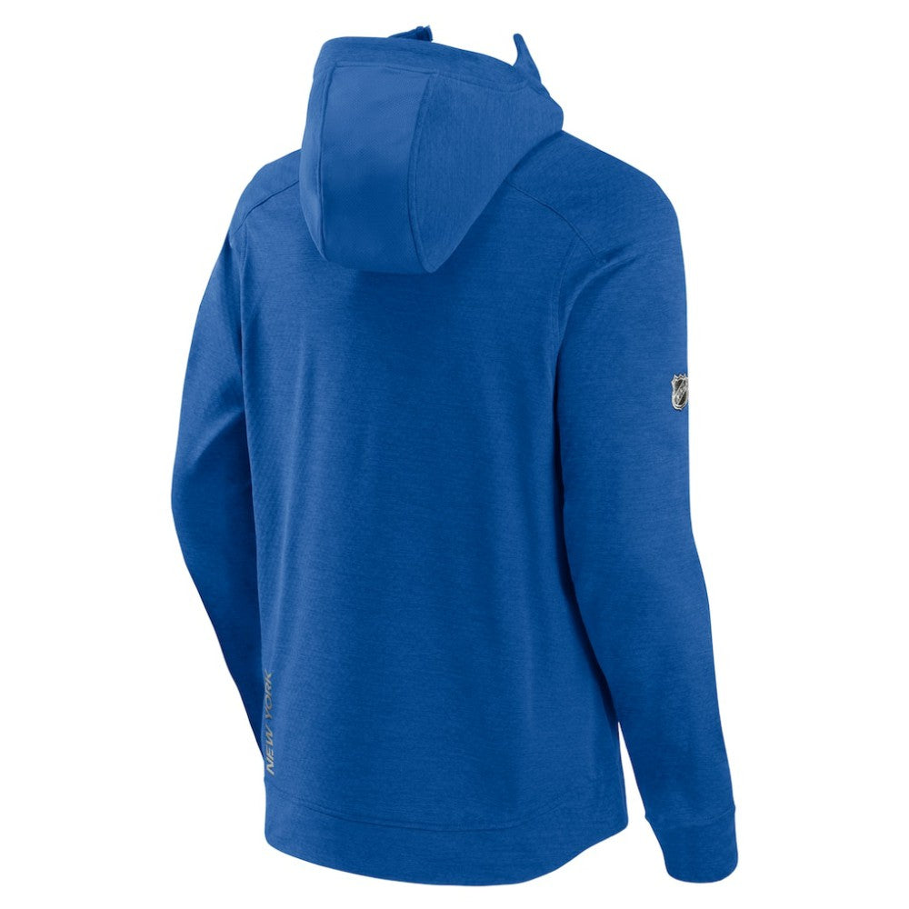 New York Islanders - Fanatics Authentic Pro Road Tech Lightweight Full-Zip Hoodie Jacket Heather Royal