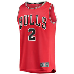 Fanatics - Lonzo Ball Chicago Bulls Fast Break Road Replica Jersey - Icon Editi- Red