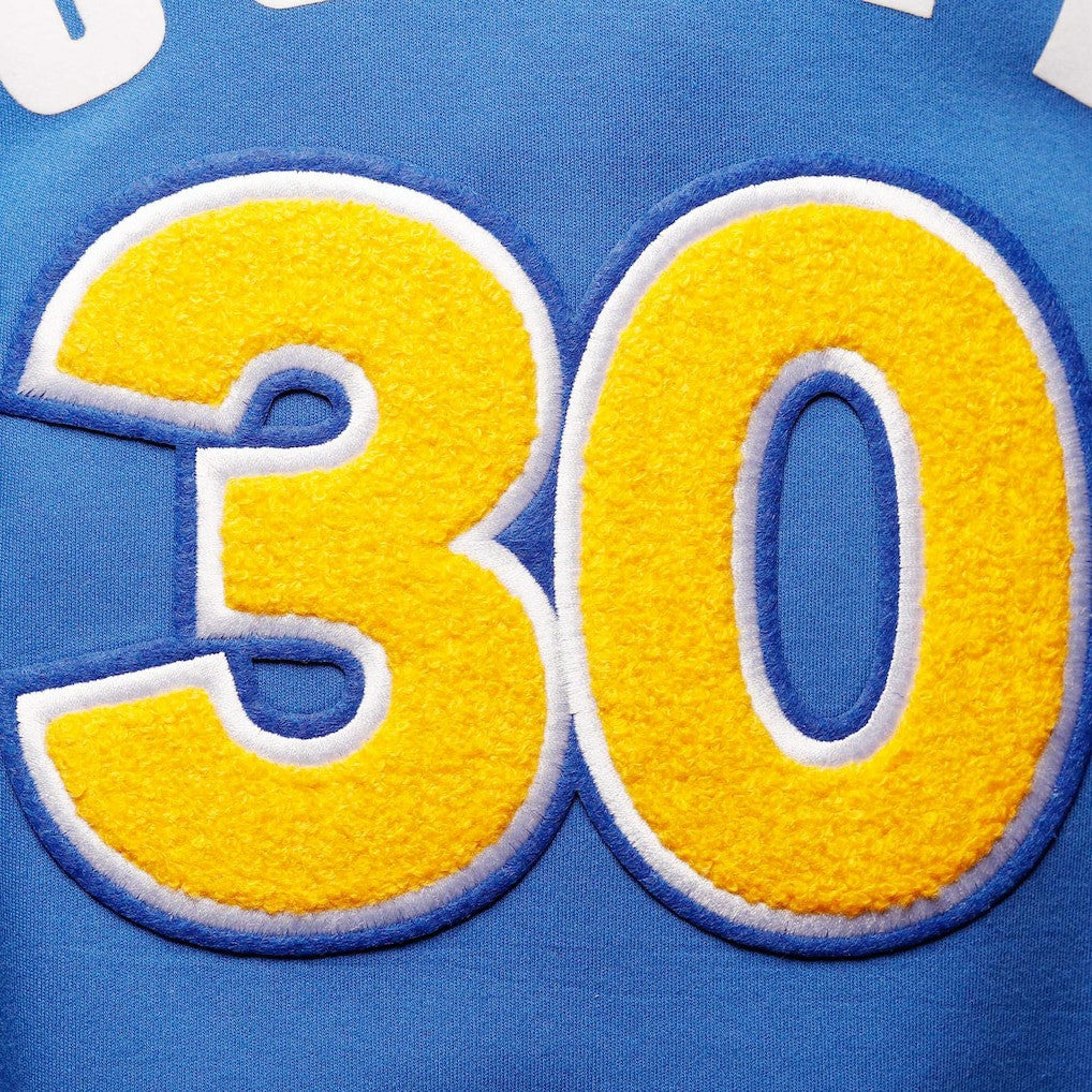 NBA - Stephen Curry Golden State Warriors Pro Standard Name & Number Short Sleeve Pullover Hoodie - Royal