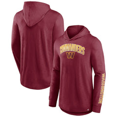 Washington Commanders Front Runner Long Sleeve Hooded T-Shirt Burgundy - Fanatics