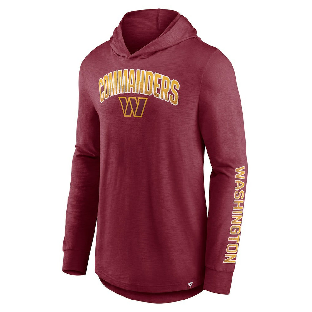 Washington Commanders Front Runner Long Sleeve Hooded T-Shirt Burgundy - Fanatics