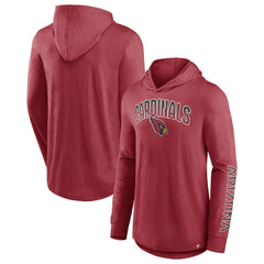 Arizona Cardinals Front Runner Long Sleeve Hooded T-Shirt Cardinal - Fanatics
