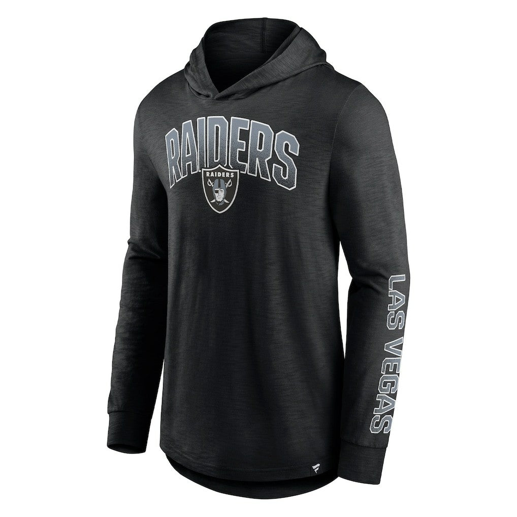 Las Vegas Raiders Front Runner Long Sleeve Hooded T-Shirt Black - Fanatics