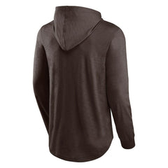 Cleveland Browns Front Runner Long Sleeve Hooded T-Shirt Brown - Fanatics