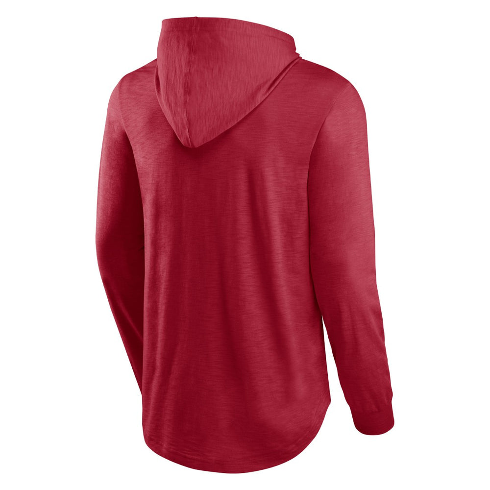 Tampa Bay Buccaneers Front Runner Long Sleeve Hooded T-Shirt Red - Fanatics