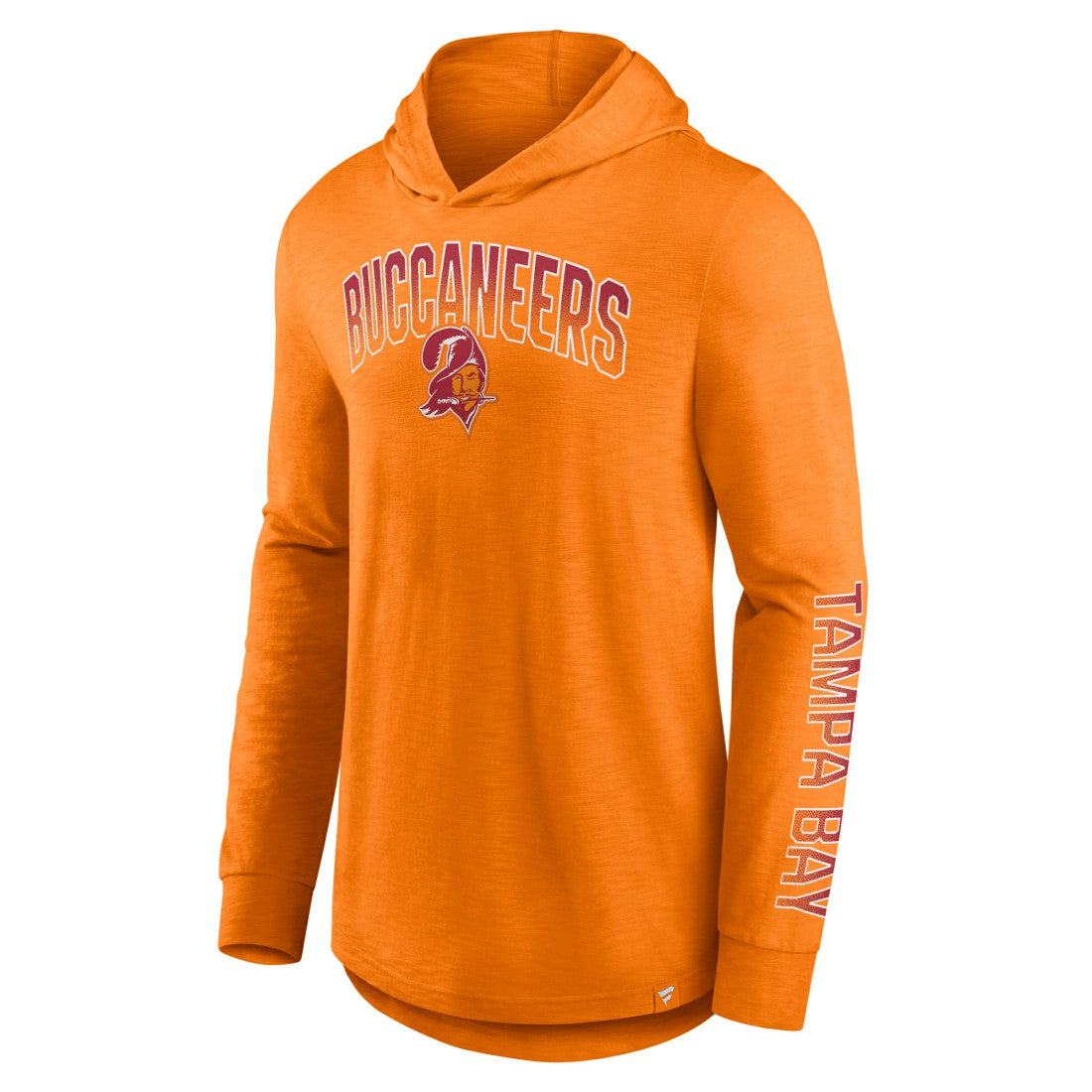 Tampa Bay Buccaneers Front Runner Long Sleeve Hooded T-Shirt Orange - Fanatics