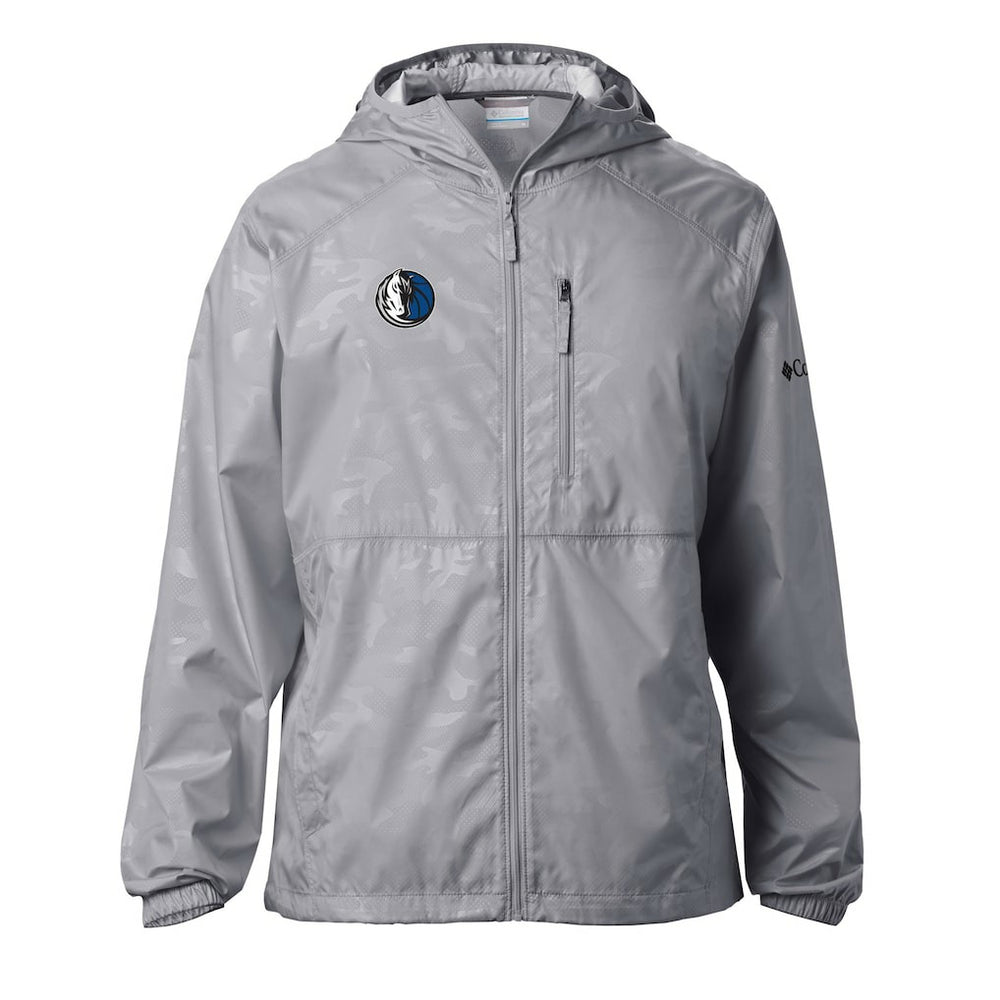 Columbia - Dallas Mavericks Camo Flash Forward Full-Zip Windbreaker Jacket - Gray