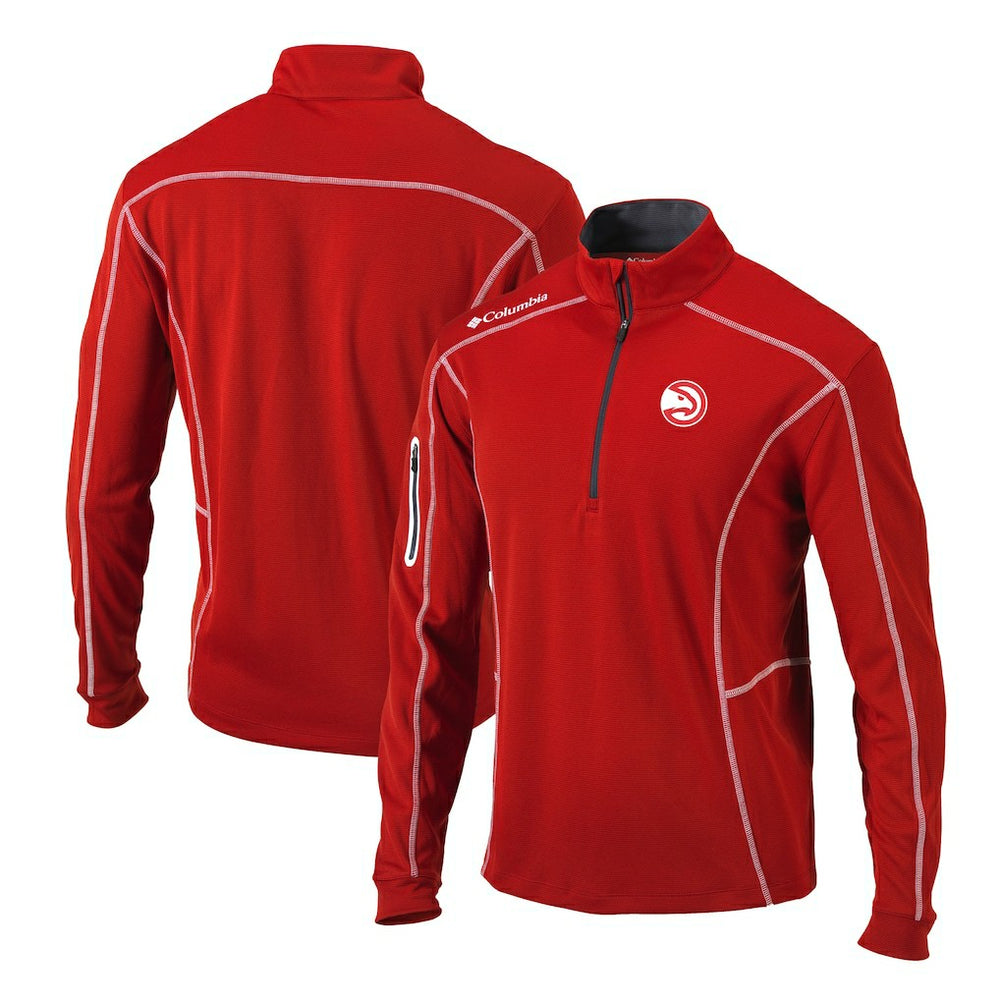 Columbia - Atlanta Hawks Shotgun Quarter-Zip Pullover Jacket - Red