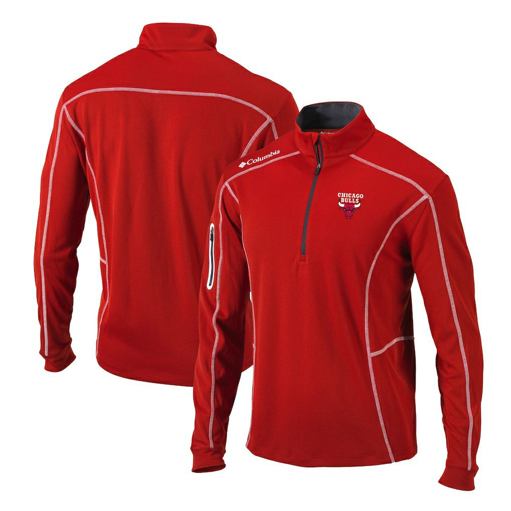 Columbia - Chicago Bulls Shotgun Quarter-Zip Pullover Jacket - Red