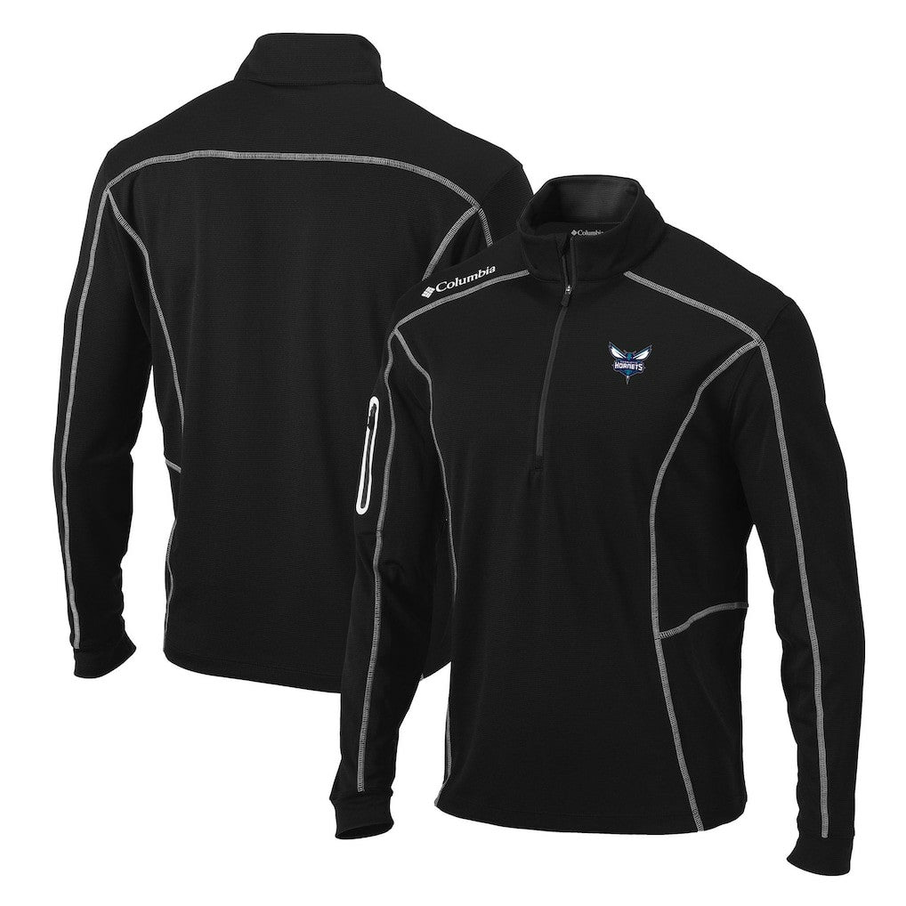 Columbia - Charlotte Hornets Team Shotgun Quarter-Zip Pullover Jacket - Black