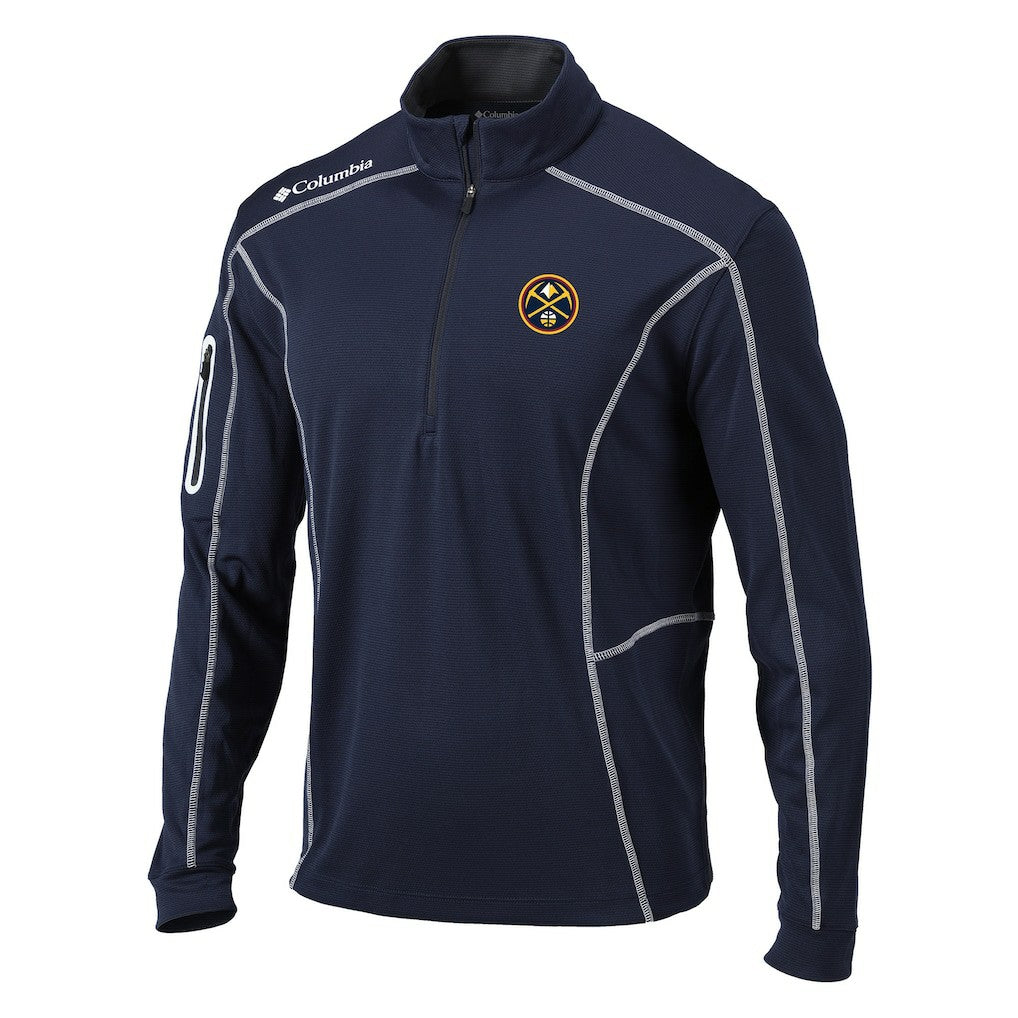 Columbia - Denver Nuggets Shotgun Quarter-Zip Pullover Jacket - Navy