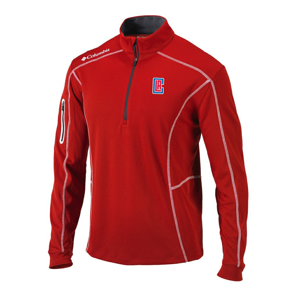 Columbia - LA Clippers Shotgun Quarter-Zip Pullover Jacket - Red
