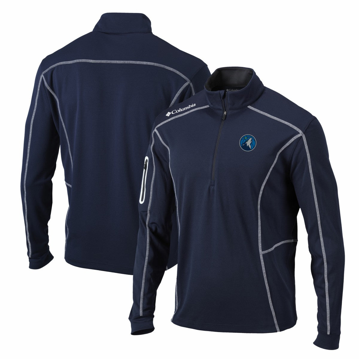 Columbia - Minnesota Timberwolves Shotgun Quarter-Zip Pullover Jacket - Navy