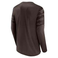 Cleveland Browns Square Off Long Sleeve T-Shirt Brown/Orange - Fanatics
