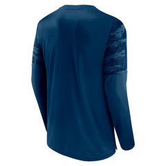 Chicago Bears Square Off Long Sleeve T-Shirt Navy/Orange - Fanatics