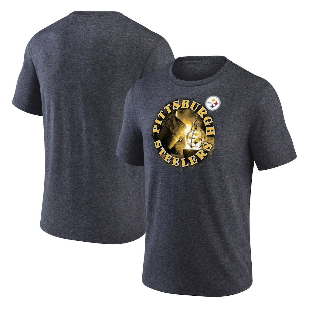 Pittsburgh Steelers Sporting Chance T-Shirt Heathered Charcoal - Fanatics