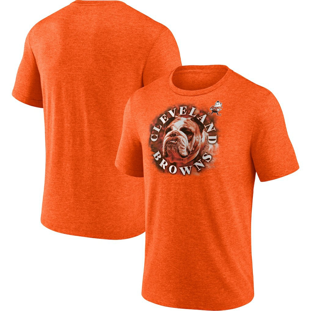 Cleveland Browns Tri-Blend Sporting Chance T-Shirt Heathered Orange - Fanatics