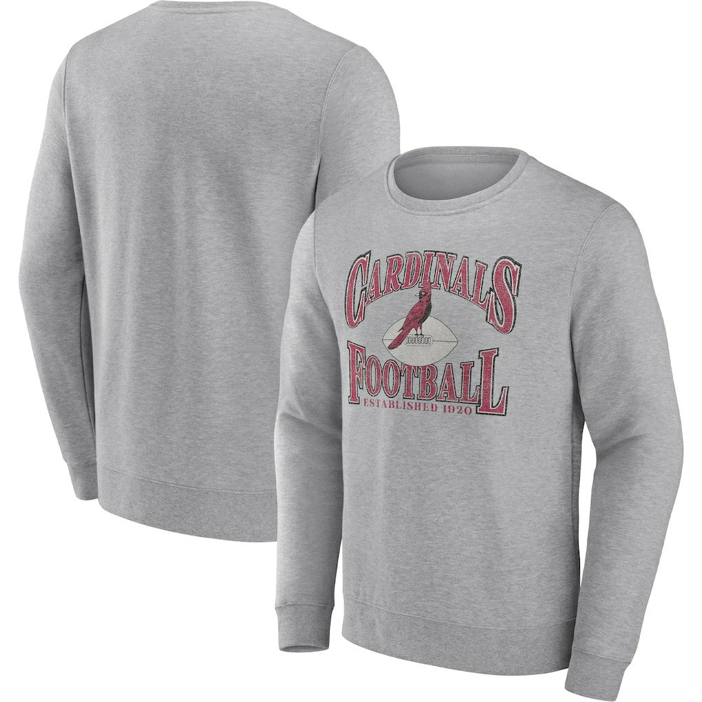 Arizona Cardinals Playability Pullover Sweatshirt Heathered Charcoal - Fanatics