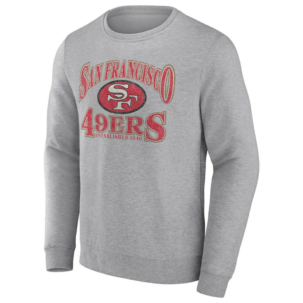 San Francisco 49ers Playability Pullover Sweatshirt Heathered Charcoal - Fanatics