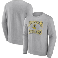 Pittsburgh Steelers Playability Pullover Sweatshirt Heather Gray - Fanatics