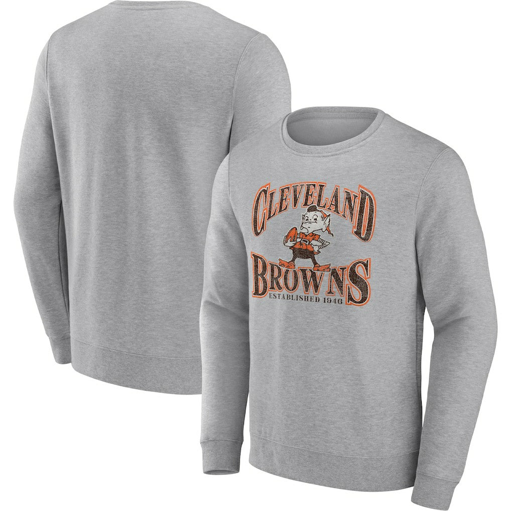 Cleveland Browns Playability Pullover Sweatshirt Heathered Gray - Fanatics