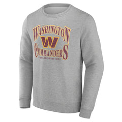 Washington Commanders Playability Pullover Sweatshirt Heather Gray - Fanatics