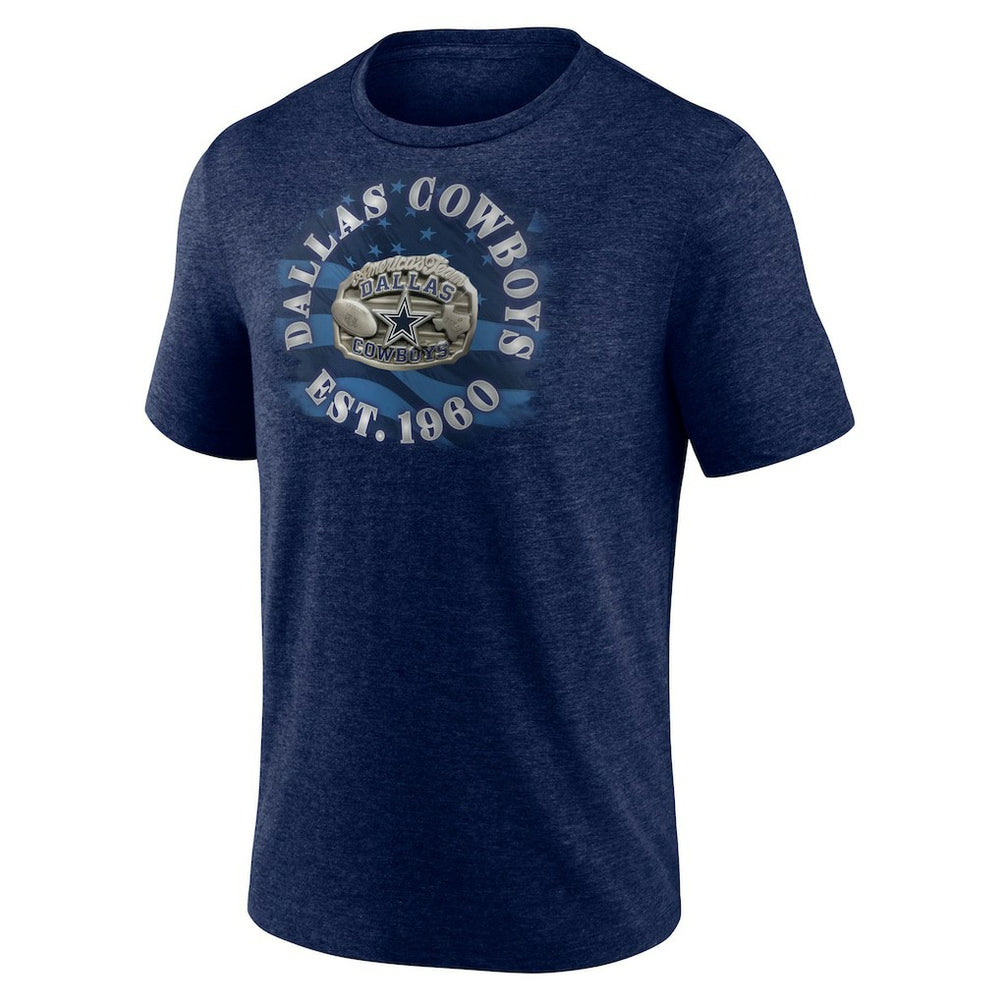 Dallas Cowboys Sporting Chance Tri-Blend T-Shirt Heathered Navy - Fanatics