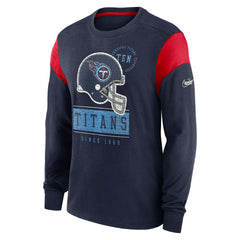 Tennessee Titans Rewind Playback Helmet Long Sleeve T-Shirt Navy - Nike