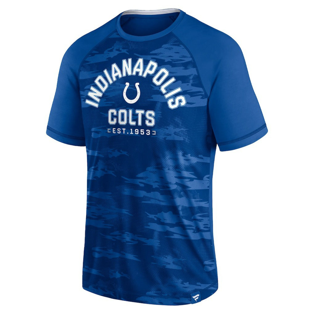 Indianapolis Colts Hail Mary Raglan T-Shirt Royal - Fanatics