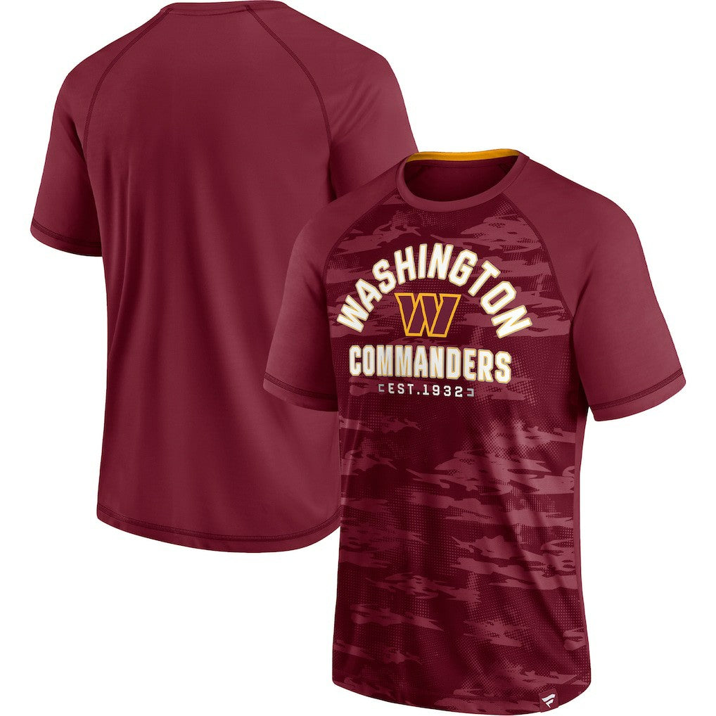 Washington Commanders Hail Mary Raglan T-Shirt Burgundy - Fanatics