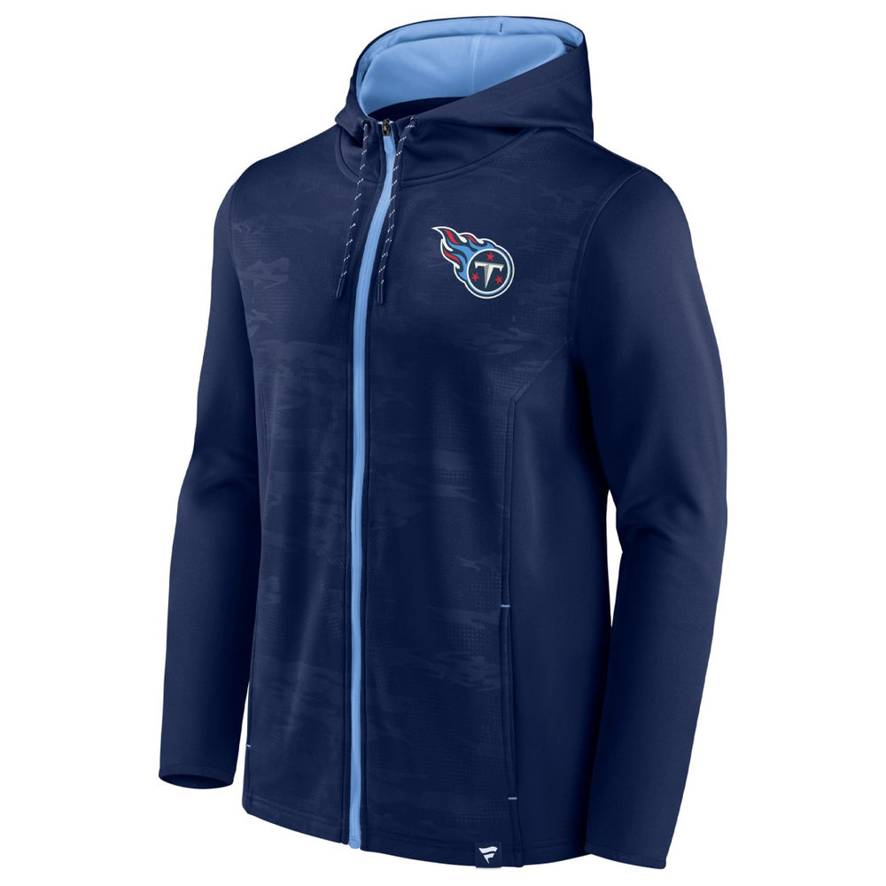 Tennessee Titans Ball Carrier Full-Zip Hoodie Navy/Light Blue - Fanatics