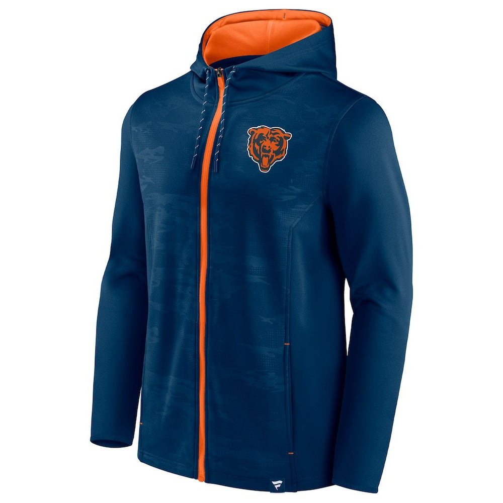 Chicago Bears Ball Carrier Full-Zip Hoodie Navy - Fanatics