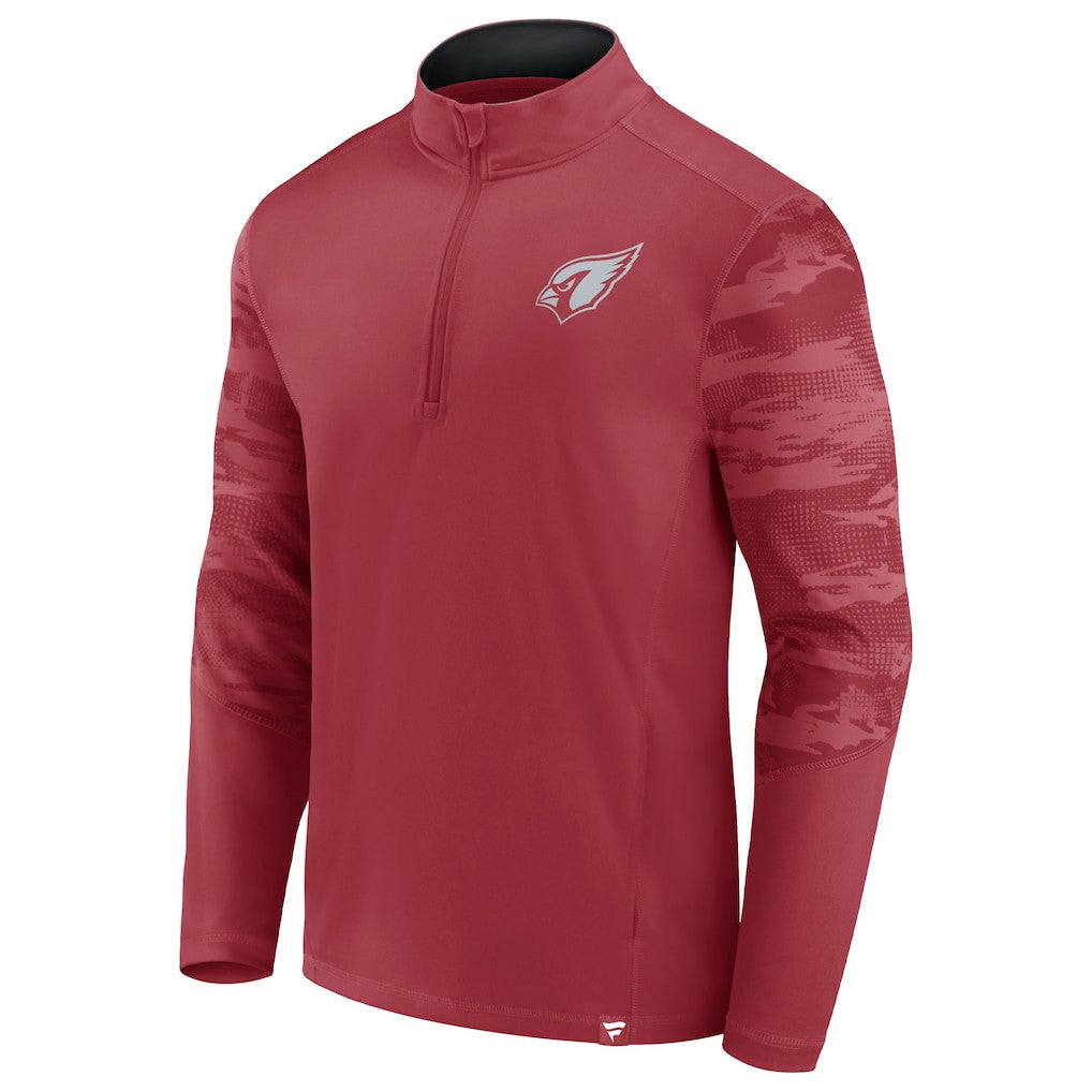 Arizona Cardinals Ringer Quarter-Zip Jacket Cardinal - Fanatics