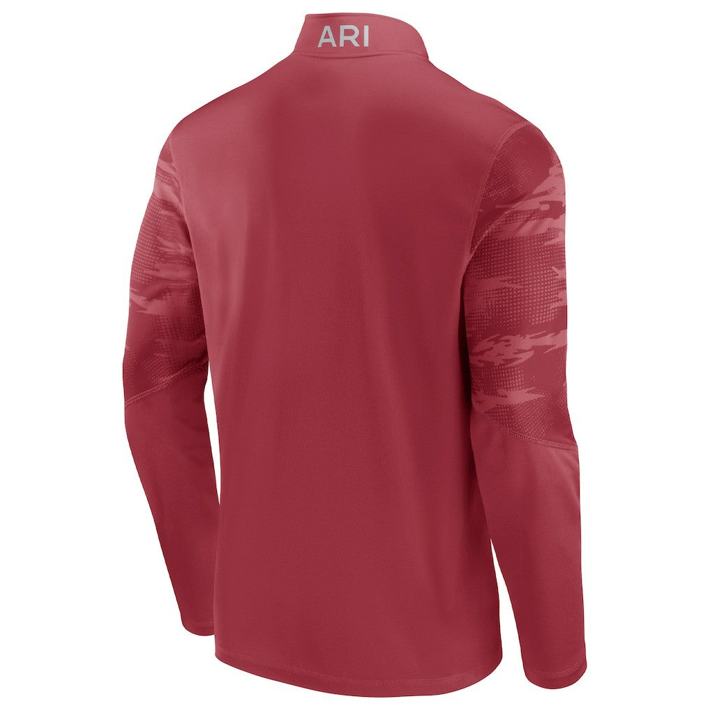 Arizona Cardinals Ringer Quarter-Zip Jacket Cardinal - Fanatics