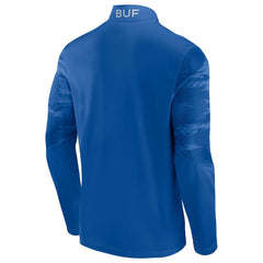 Buffalo Bills Ringer Quarter-Zip Jacket Royal/Red - Fanatics