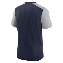 Dallas Cowboys Color Block Team Name T-Shirt Heathered Navy/Heathered Gray - Nike