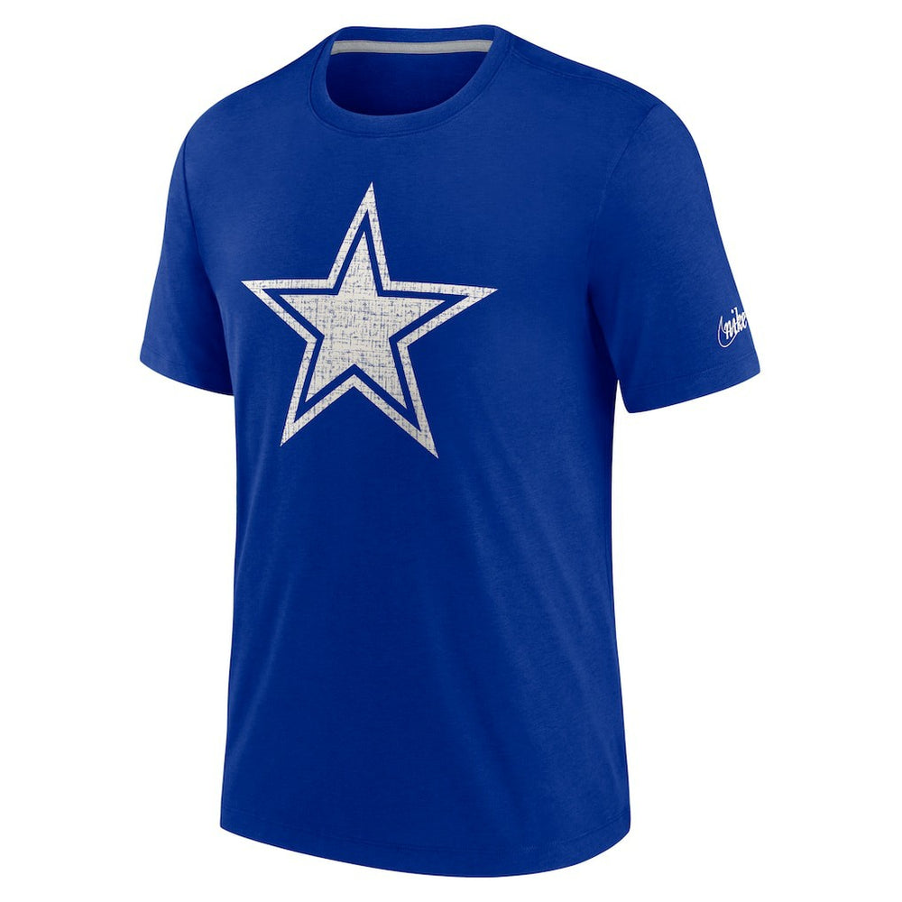 Dallas Cowboys Playback Logo Tri-Blend T-Shirt Royal - Nike