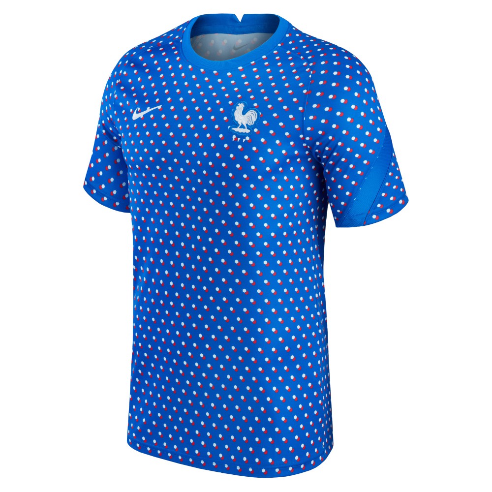 Nike France Women's National Team 2021/22 Pre-Match Top - Blue