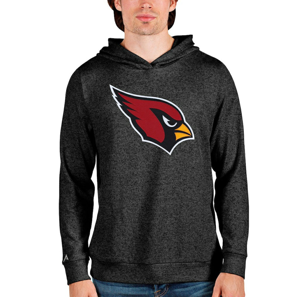 Arizona Cardinals Antigua Team Absolute Pullover Hoodie Heathered Black - NFL