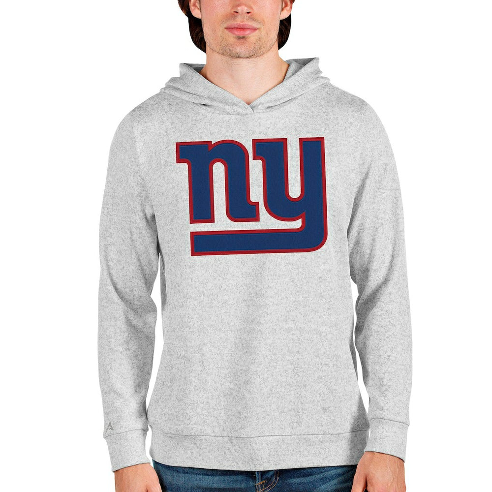 New York Giants Antigua Team Absolute Pullover Hoodie Heathered Gray - NFL