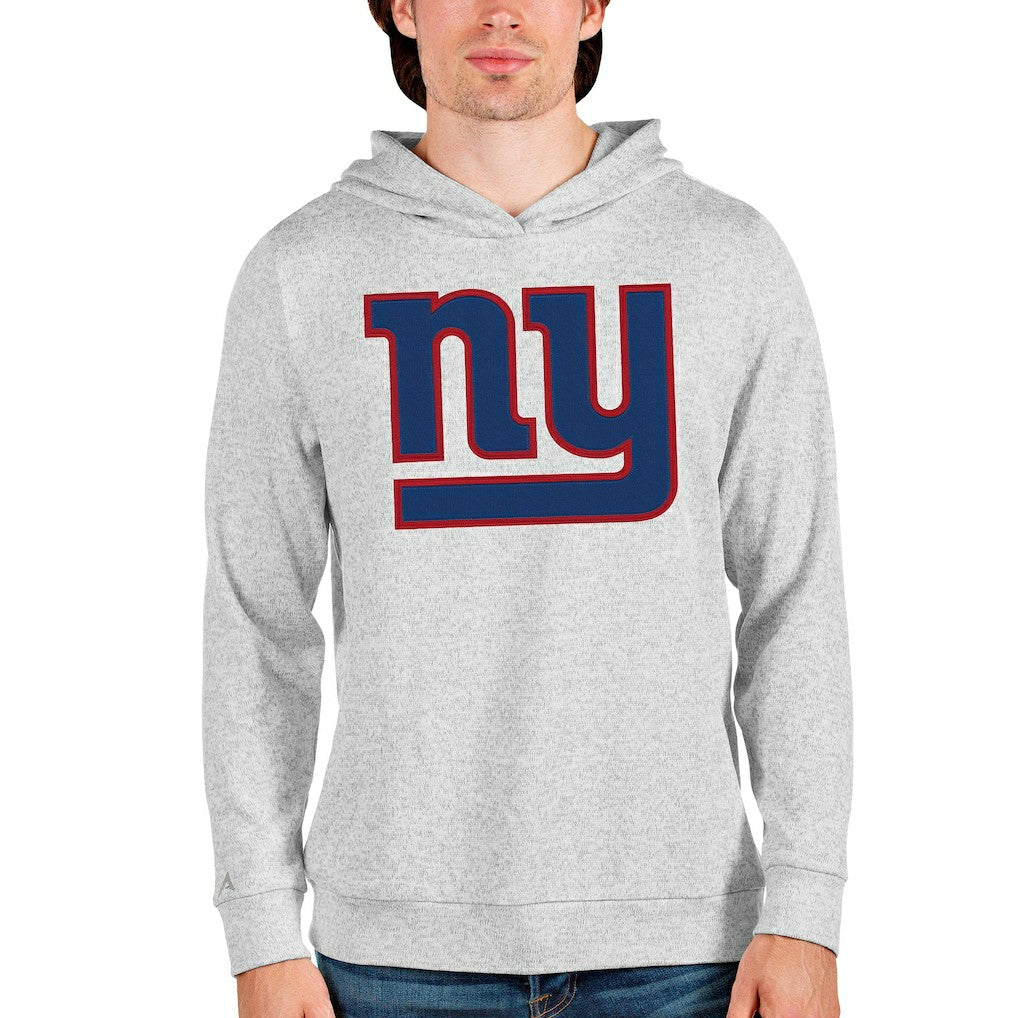 New York Giants Antigua Team Absolute Pullover Hoodie Heathered Gray - NFL